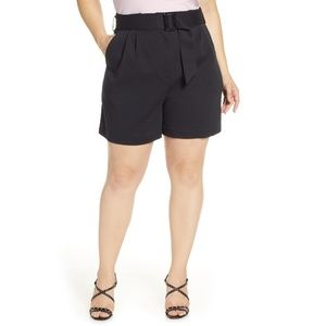 NWT Nordstrom Leith Belted Paperbag Waist Shorts